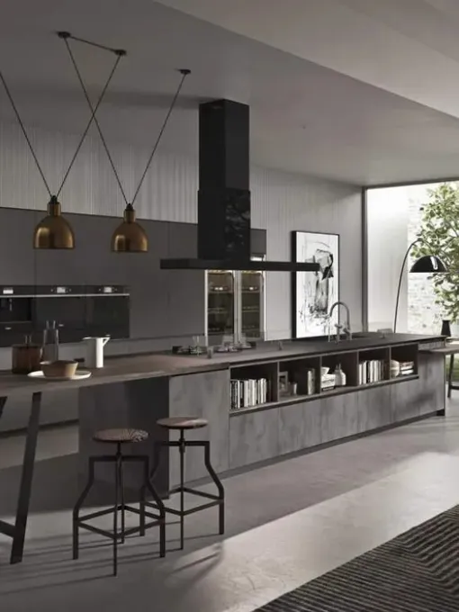 Cucina Moderna con isola Fly Evo Flo Evo 03 di Ar-Tre