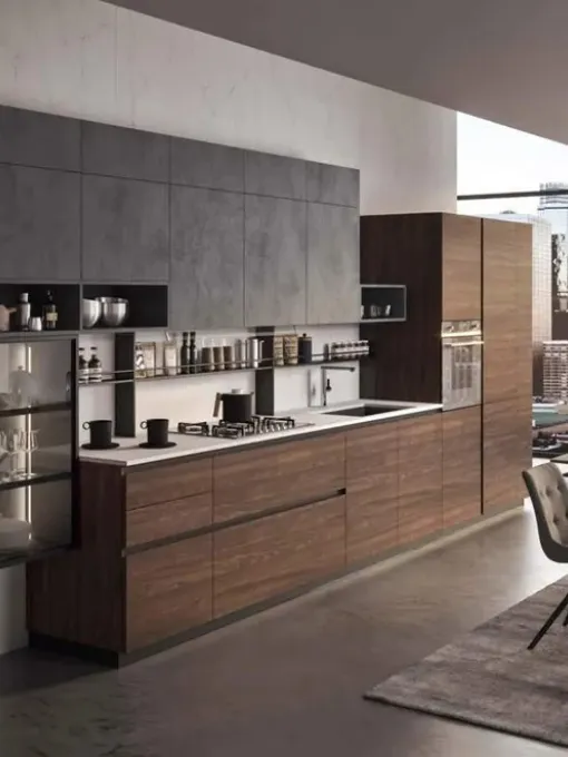 Cucina Moderna lineare Fly Evo Flo Evo 05 di Ar-Tre