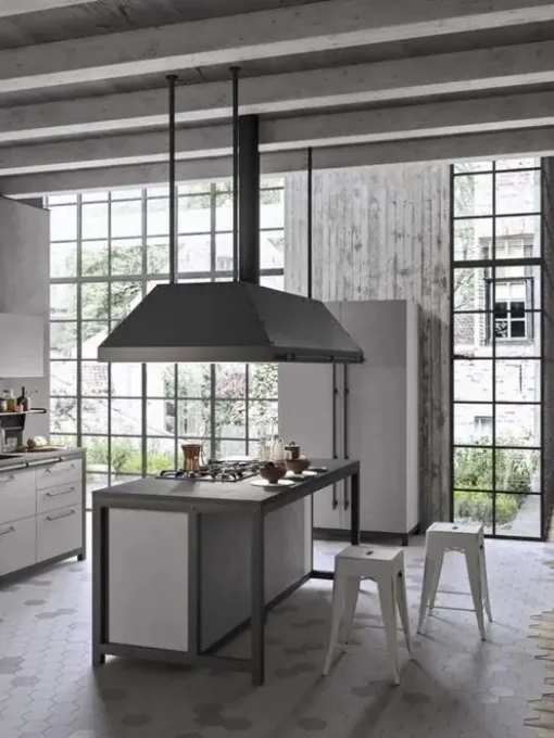 Cucina Moderna con isola Fly Evo Flo Evo 06 di Ar-Tre