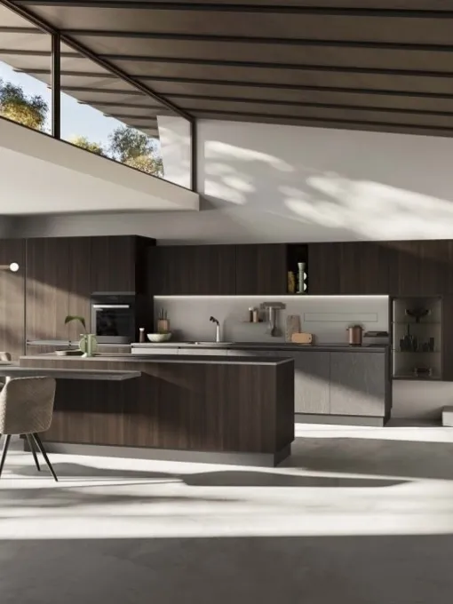 Cucina Moderna con isola Up Design 01 di Ar-Tre