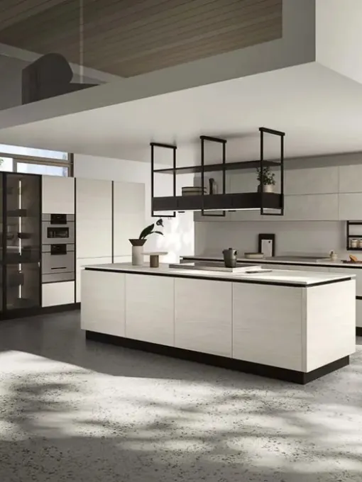 Cucina Moderna con isola Up Design 06 di Ar-Tre