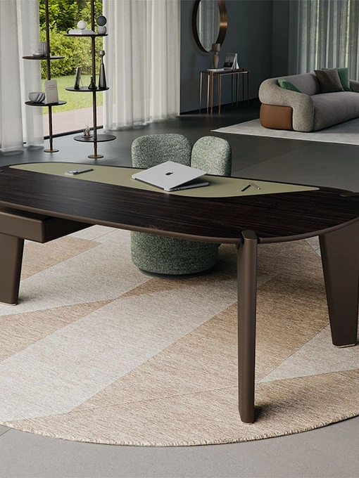 Scrivania direzionale di design in legno Boston di Cattelan Italia